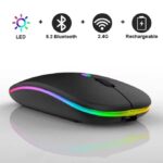 Souris Sans Fil Rechargeable,Bluetooth,02 Modes (BT 5.1 + 2.4G Sans Fil) – Image 3