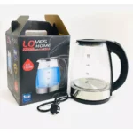 Bouilloire électrique en verre transparent LOVES HOME 2Litres 1500W