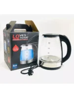 Bouilloire électrique en verre transparent LOVES HOME 2Litres 1500W