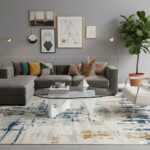 Table basse en verre triangulaire avec base en bois abstraite pour décor moderne – Image 4