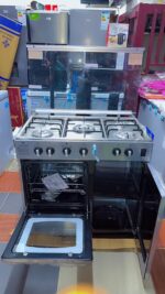 Cuisinière BELLE VIE 50x90 4foyers et Plaque Chauffante Gris - Avec Port bouteille à Gaz – Image 4