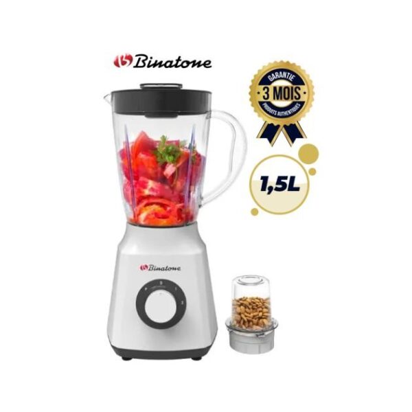 Blender BINATONE BLG410 Blanc 300W 1.5Litres