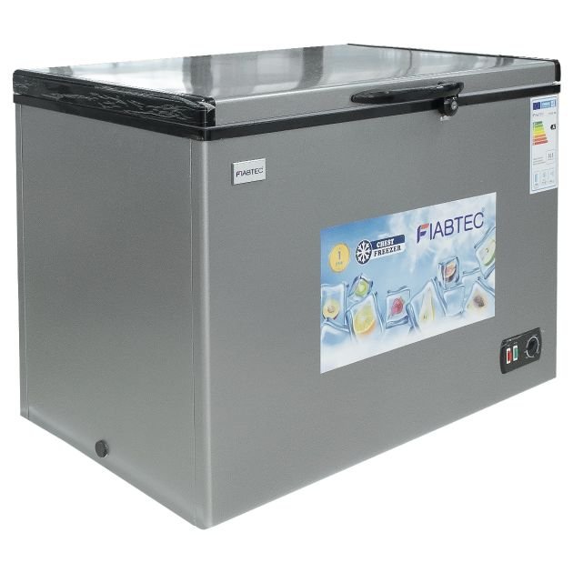 Congélateur coffre 308Litres à vitres coulissantes FIABTEC FTCFQ-308 Classe Éco A+ Gris – Image 2