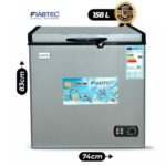 Congélateur coffre 158Litres FIABTEC FTCFQ-158 Classe Éco A+ Gris