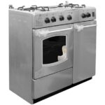 Cuisinière BELLE VIE 50x90 4foyers et Plaque Chauffante Gris - Avec Port bouteille à Gaz – Image 3