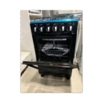 Cuisinière à Gaz 4foyers ROCH 50x50 avec tourne broche RGC-50G4-G(B) Noir – Image 3