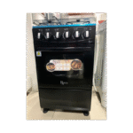 Cuisinière à Gaz 4foyers ROCH 50x50 avec tourne broche RGC-50G4-G(B) Noir – Image 2