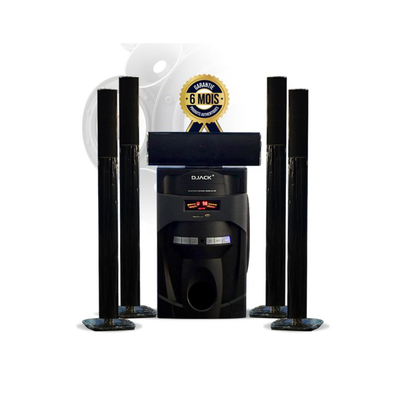 home-theatre-djack-dj-j5l-100w-6-mois-de-garantie.png Home Cinema Djack JL5 100W Système 5.1 – Image 1