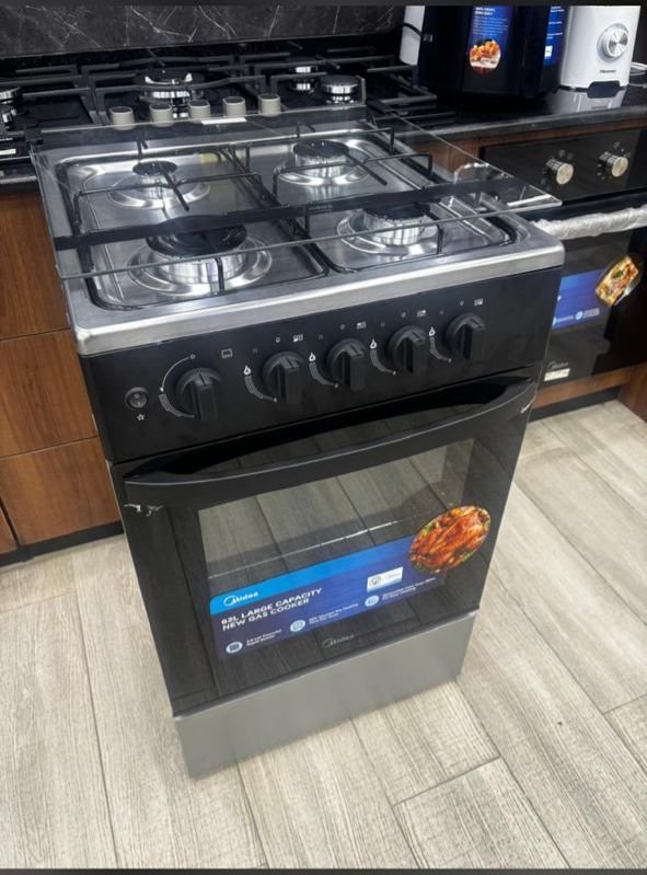 lonckmeth-world_bwnqxWNu.jpeg Cuisinière à Gaz Midea 688X Automatique 04foyers 60x60 avec tourne broche – Image 1