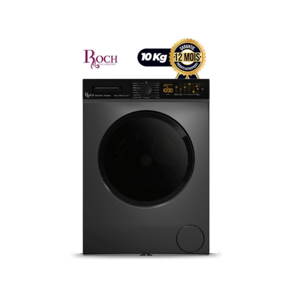 machine a laver automatique roch inverter 10 kg rwm 100si h classe energetique a gris garantie 06 mois
